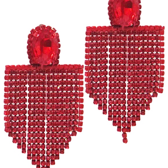 Crystal Tassel Earrings